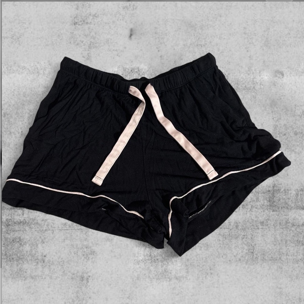 Stars Above Black Women's Shorts with Cream Accents
